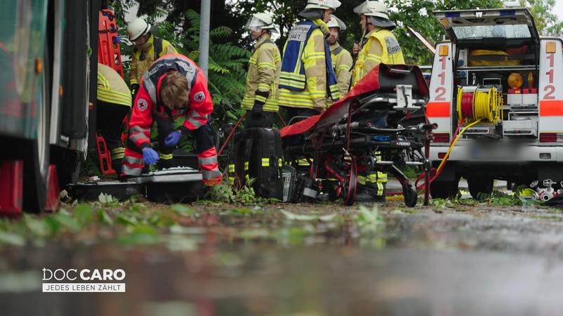 Linienbus-Unfall: Gebrochener Arm