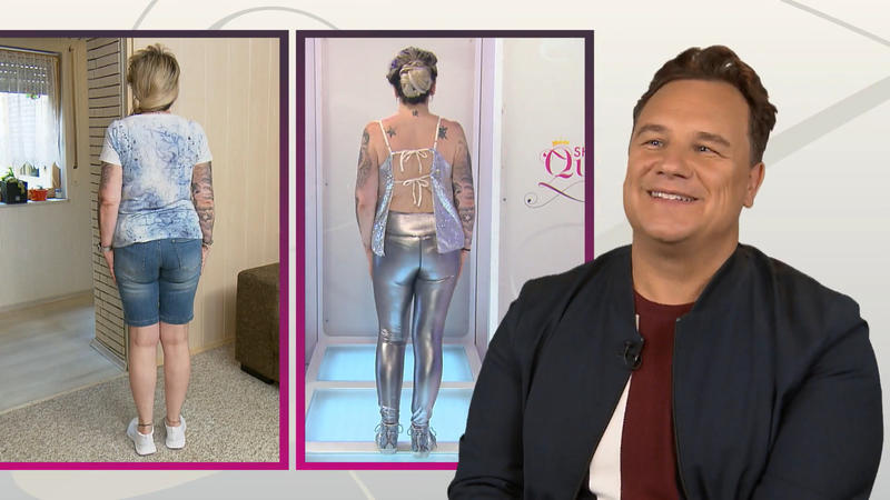 Rückenfrei: Ein wilder, spaciger Look von Karin