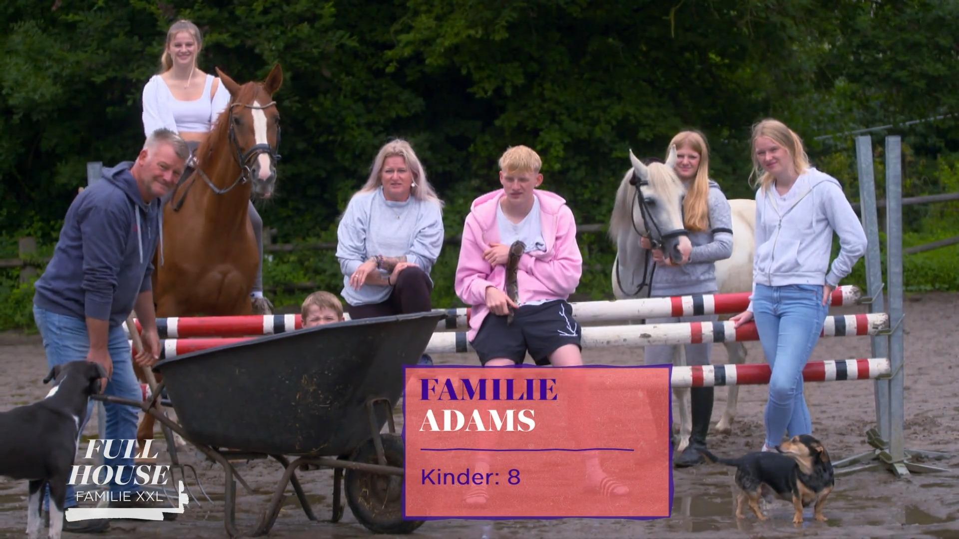 Großfamilie Adams ist sehr tierlieb