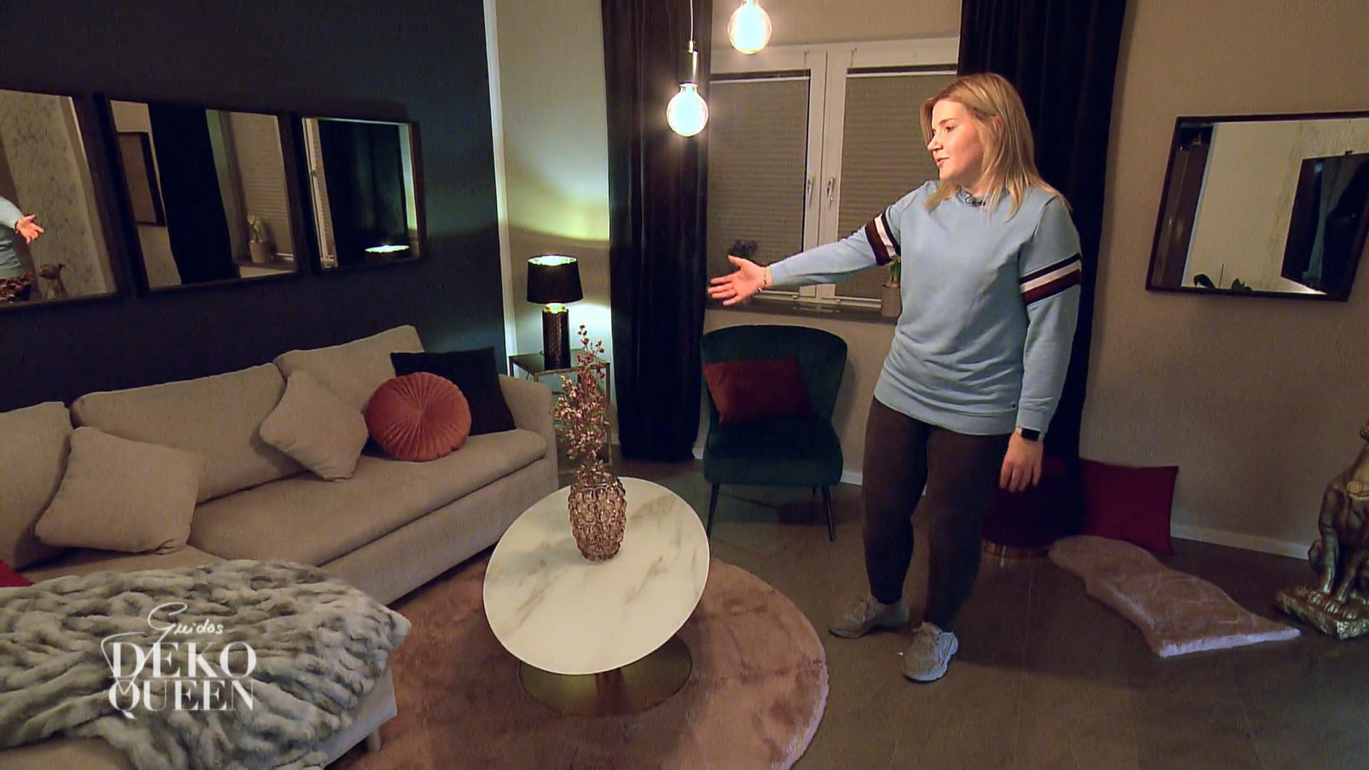Samt und Marmor – Vanessas Wohnzimmer