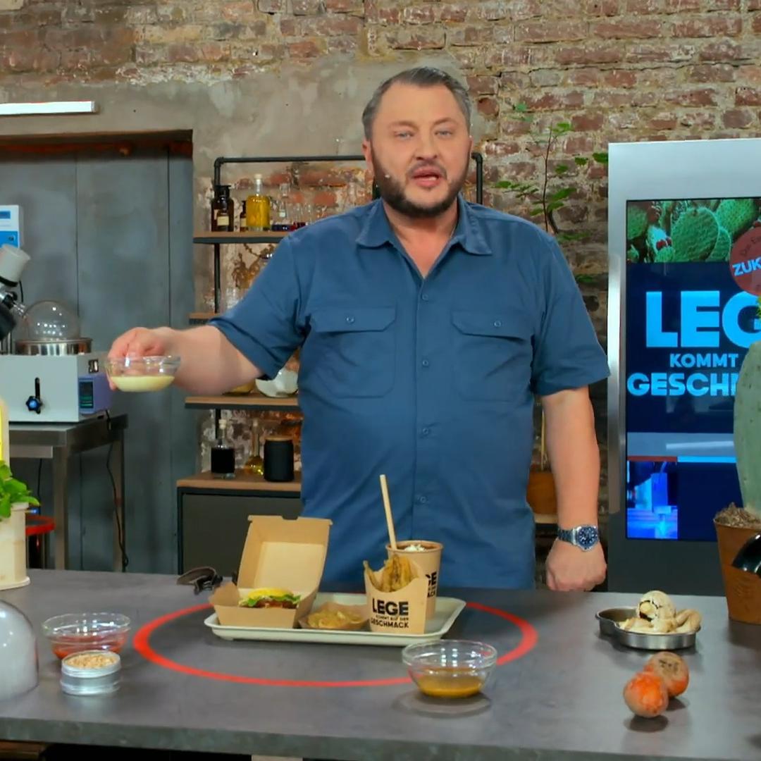 Sebastian Lege präsentiert sein Future-Fast-Food-Menü