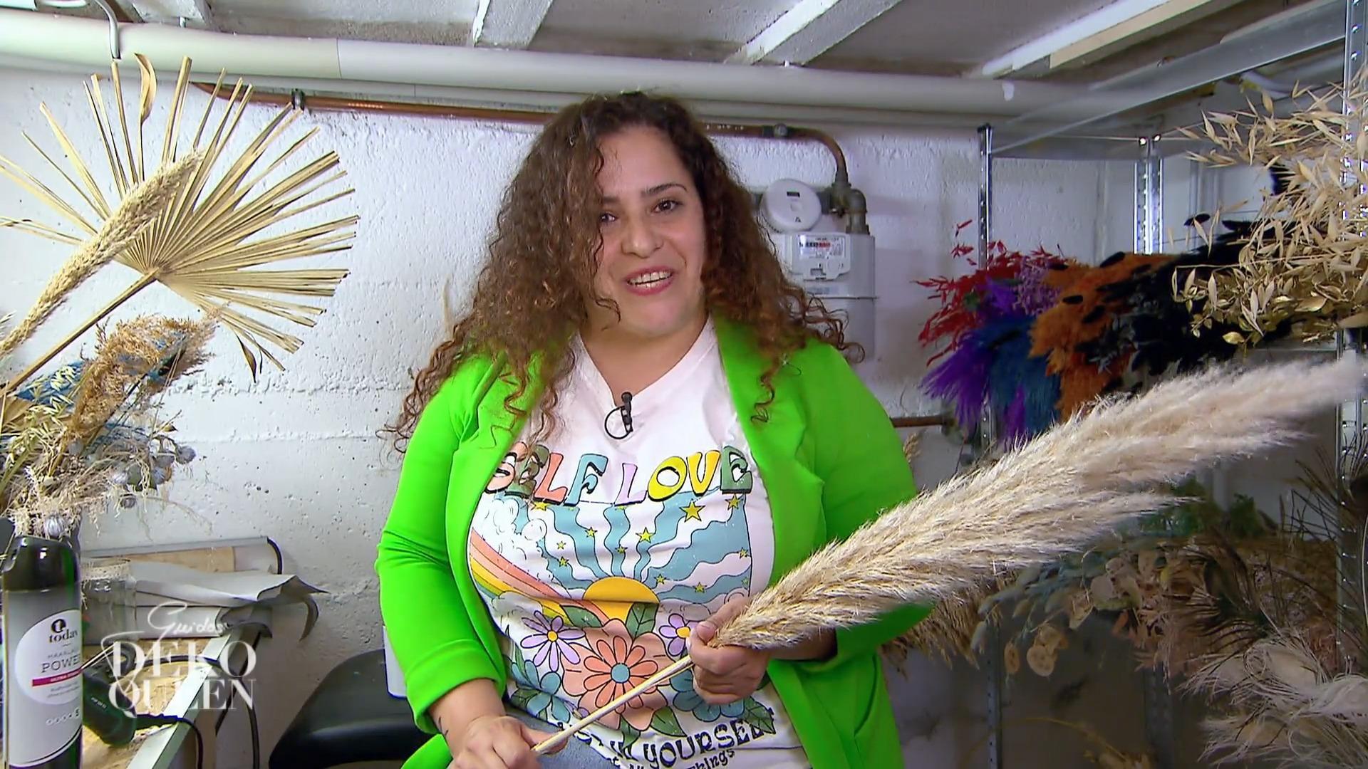 Sandra hat eine Leidenschaft für Trockenblumen