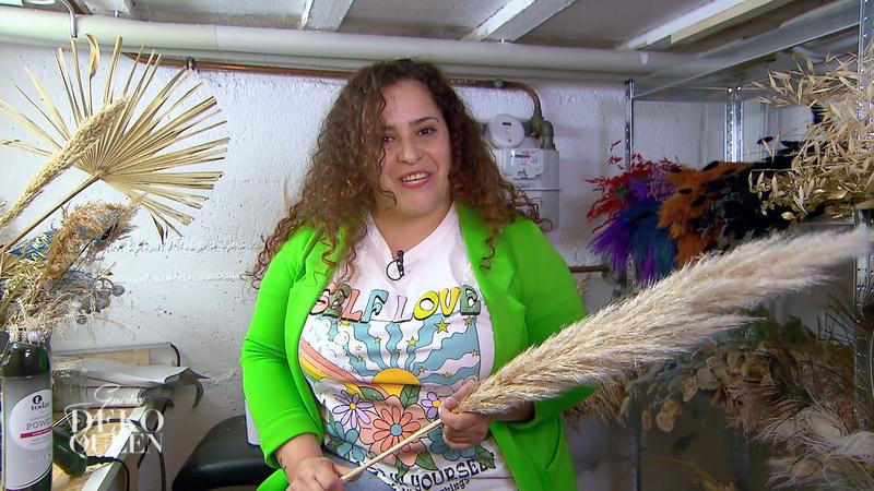 Sandra hat eine Leidenschaft für Trockenblumen