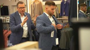 Findet er einen Anzug, der ihm passt?