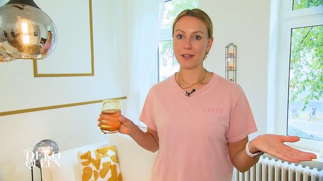 Zwei glasige Herzkammern im Wohnzimmer