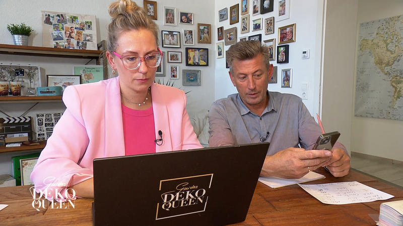 Bei der Farbauswahl kommt Annika ins schwanken
