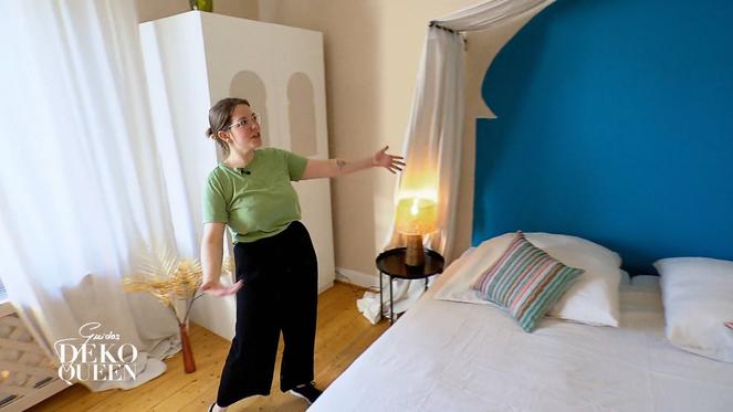 In Lenas "kühlem" Schlafzimmer ist behagliche Gemütlichkeit eingezogen