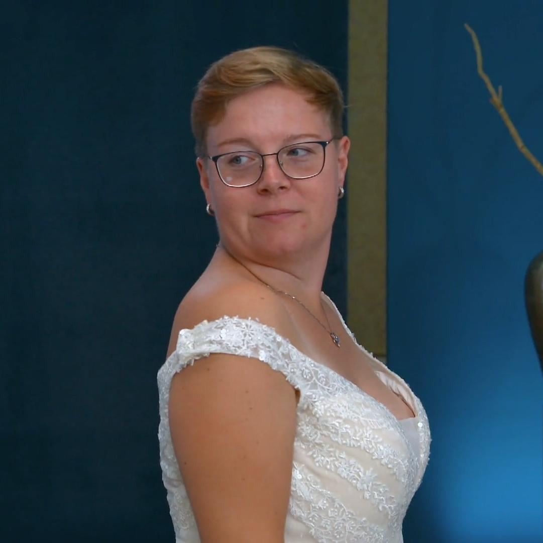 Kleid für eine Rockabilly-Braut