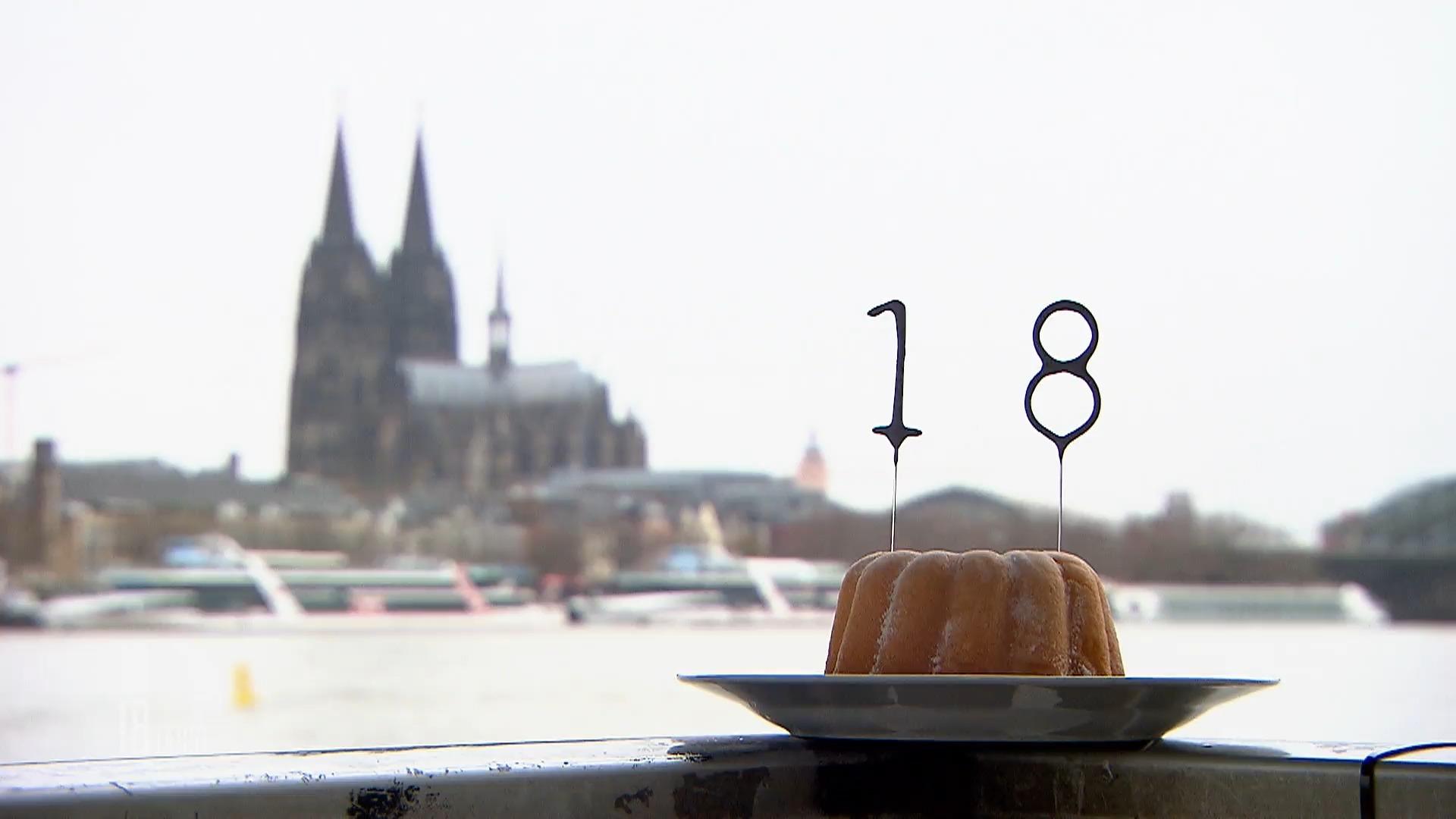 Geburtstagsfeier in der Stadt mit K
