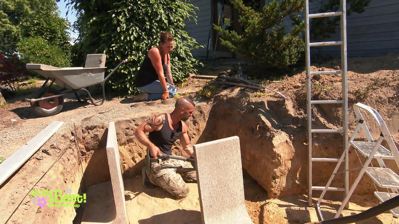 Der Senkgartenbau wird eine enge Kiste