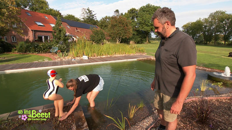 Der Schwimmteich ist fertig – Anbaden ist angesagt