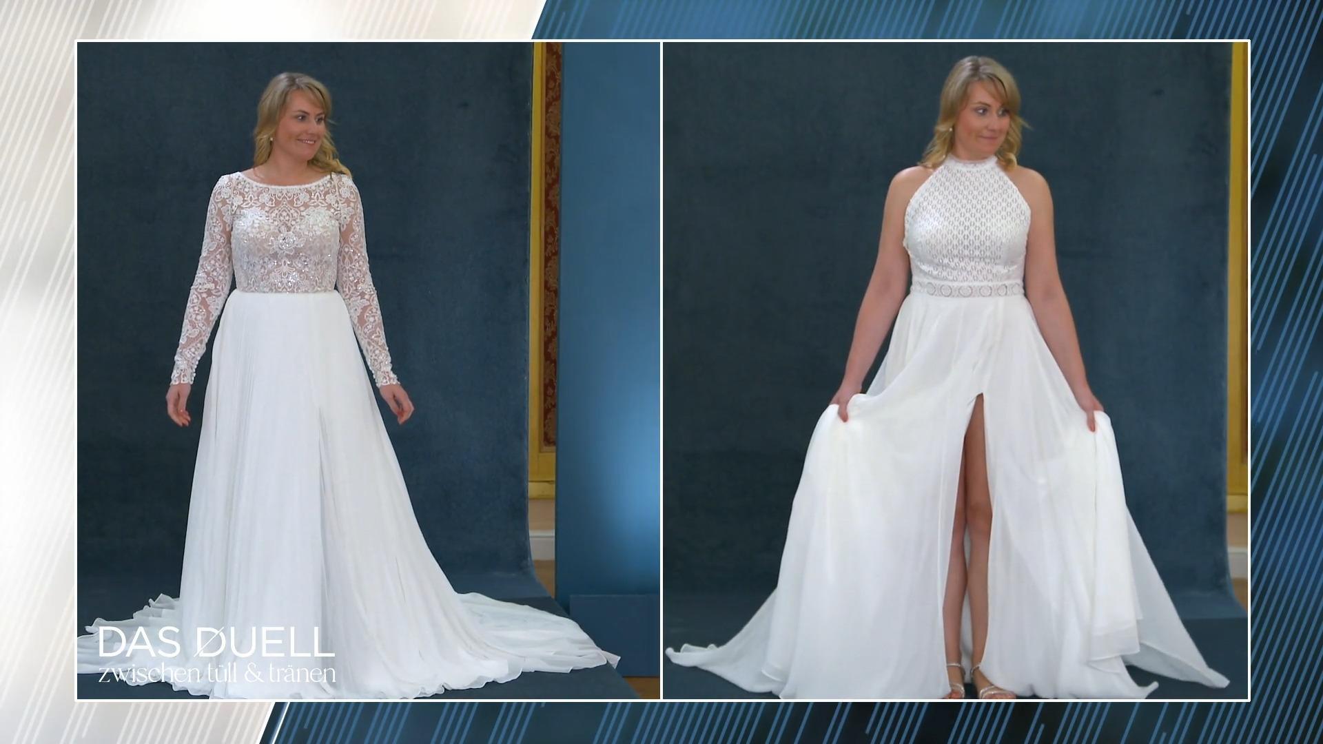Für welches Kleid entscheidet sich Eileen?