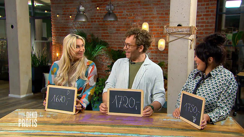 Nina muss sich für ein neues Esszimmer entscheiden