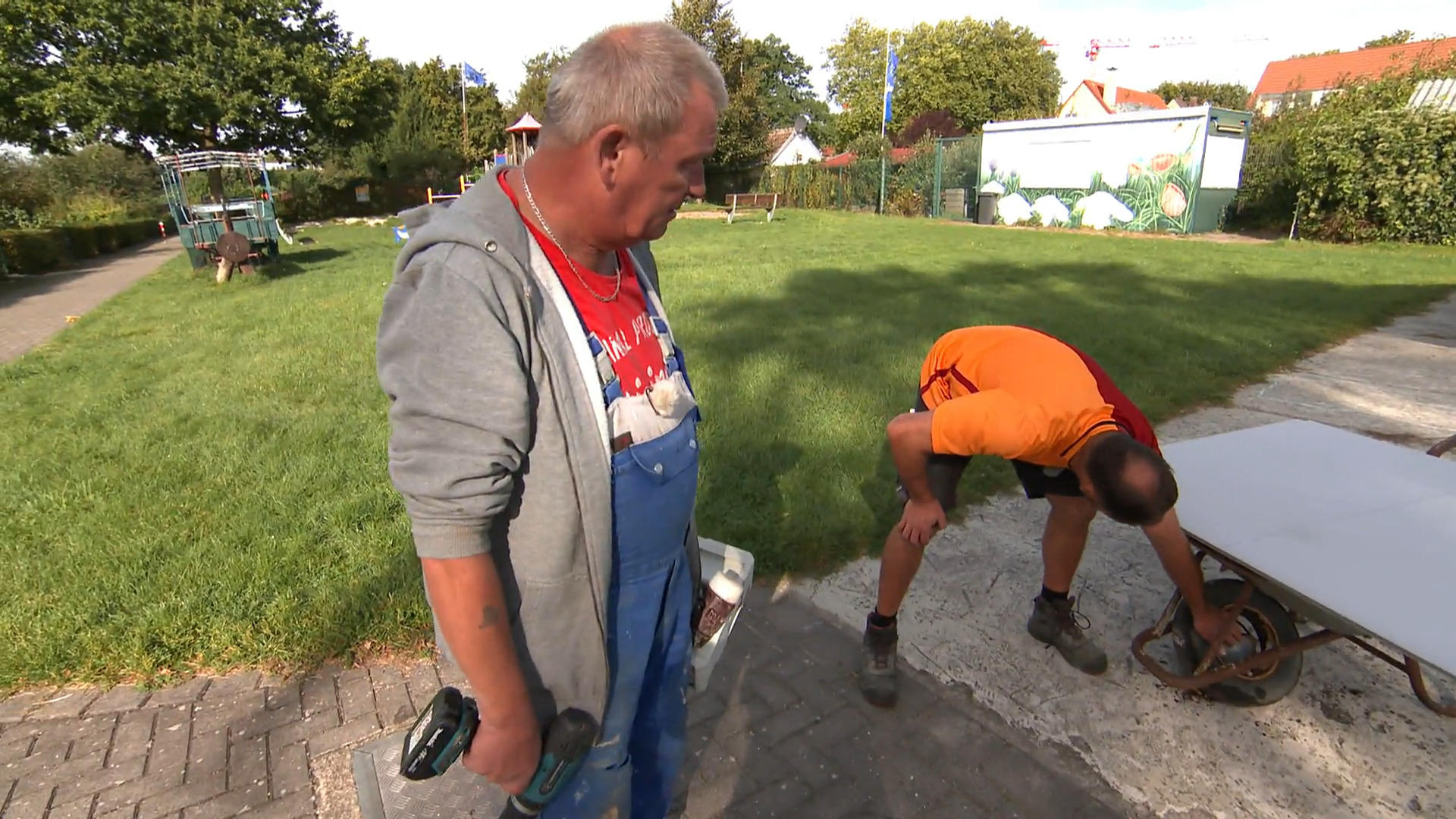 Felgenbruch bei der Schubkarre von Claus