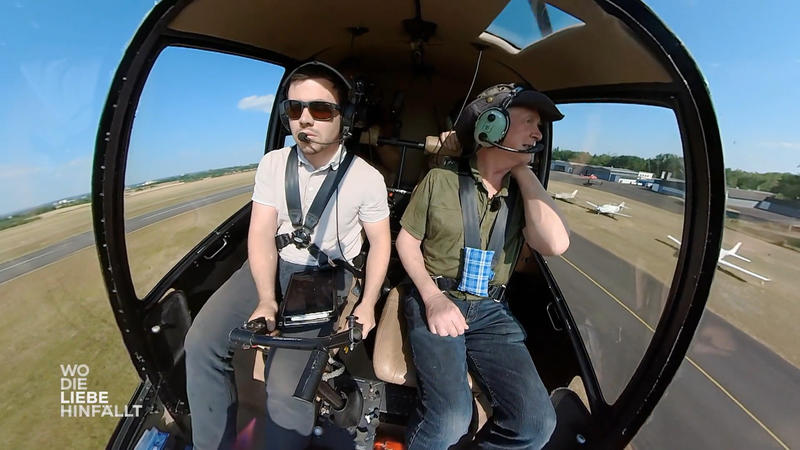 Sarah überrascht Rand mit einem Helikopterrundflug