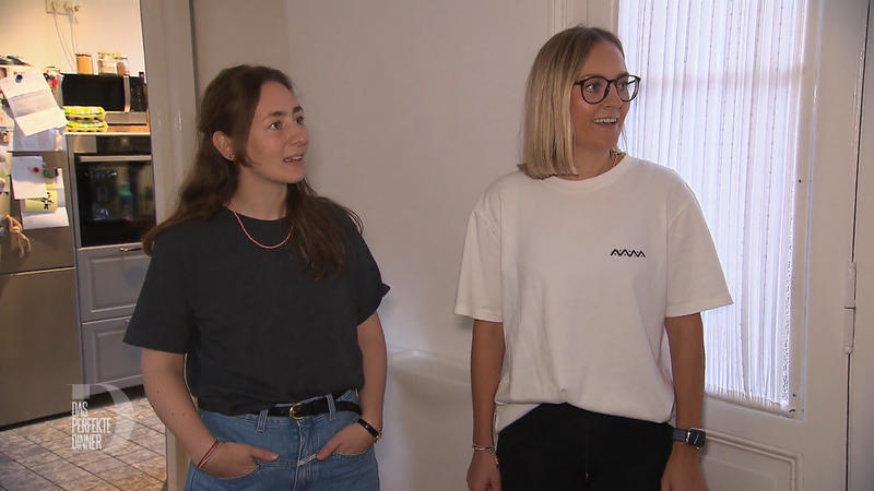 Fürs Dinner hat sie extra umgeräumt