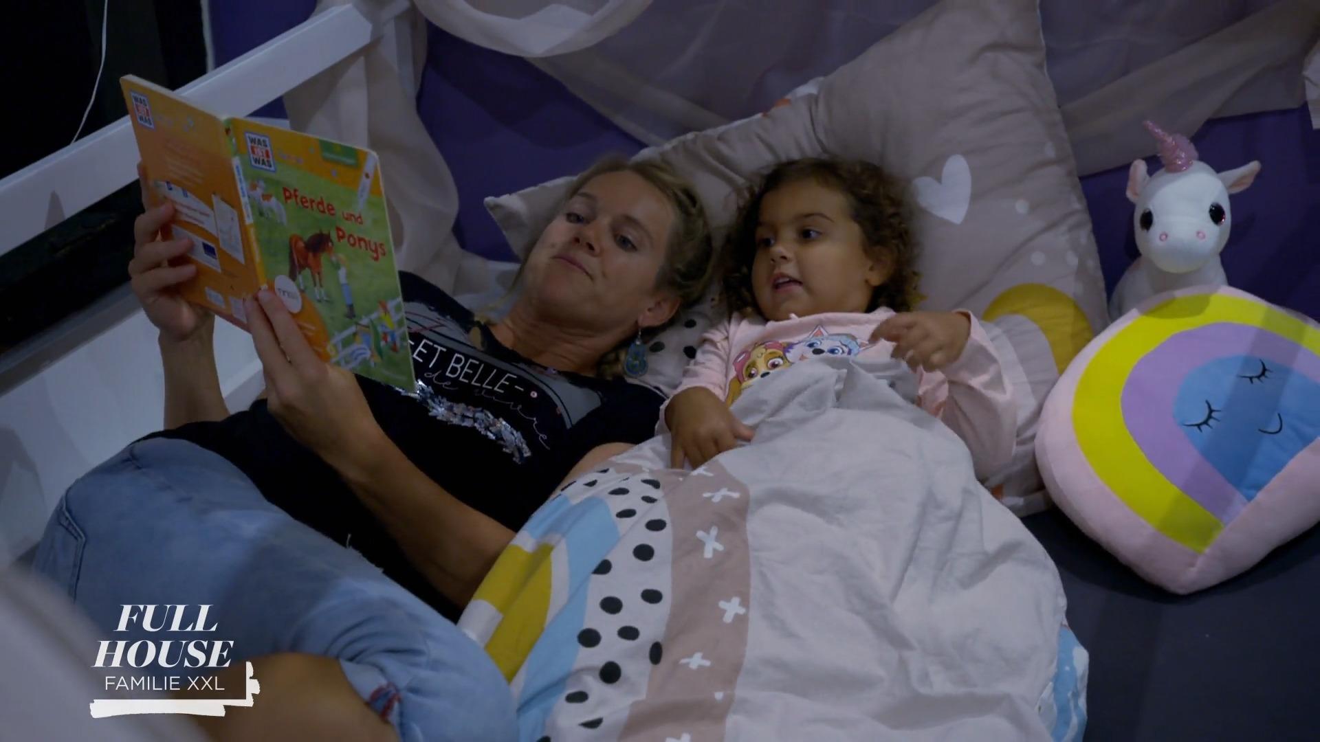 Luanas erste Nacht im eigenen Bett