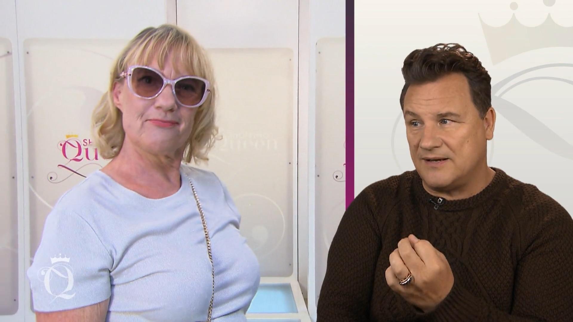 Uschi präsentiert ihren Look