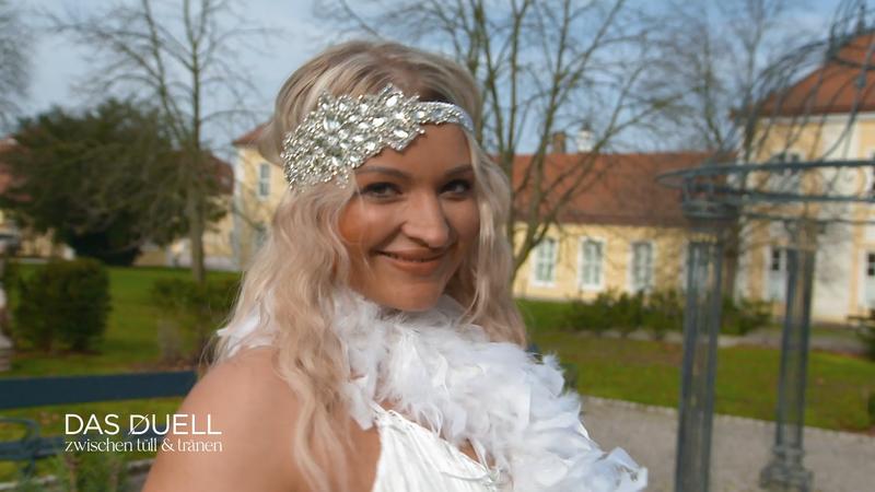 Ein Brautkleid im Modern Gatsby-Look