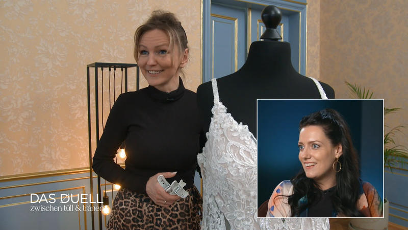 Claudia setzt beim zweiten Kleid auf Fit and Flare