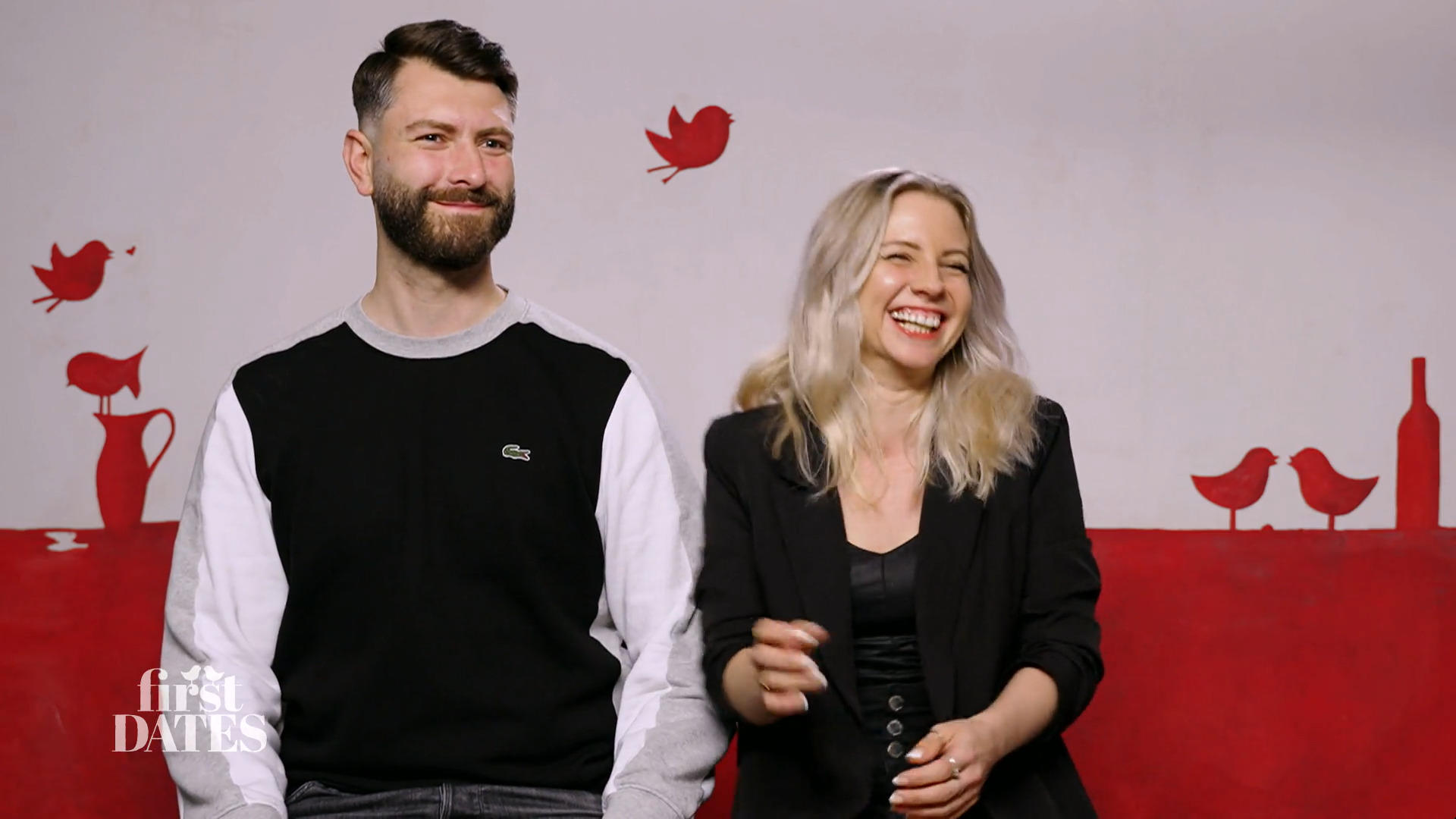 Katrin und Christopher lachen viel
