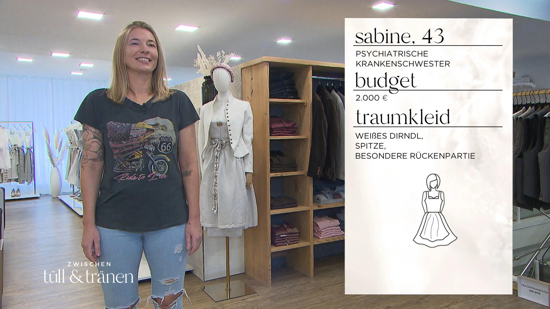 Im Allgäu sucht Sabine ein bezauberndes Dirndl