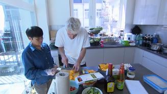 Tim ist sonst nicht der Küchenchef