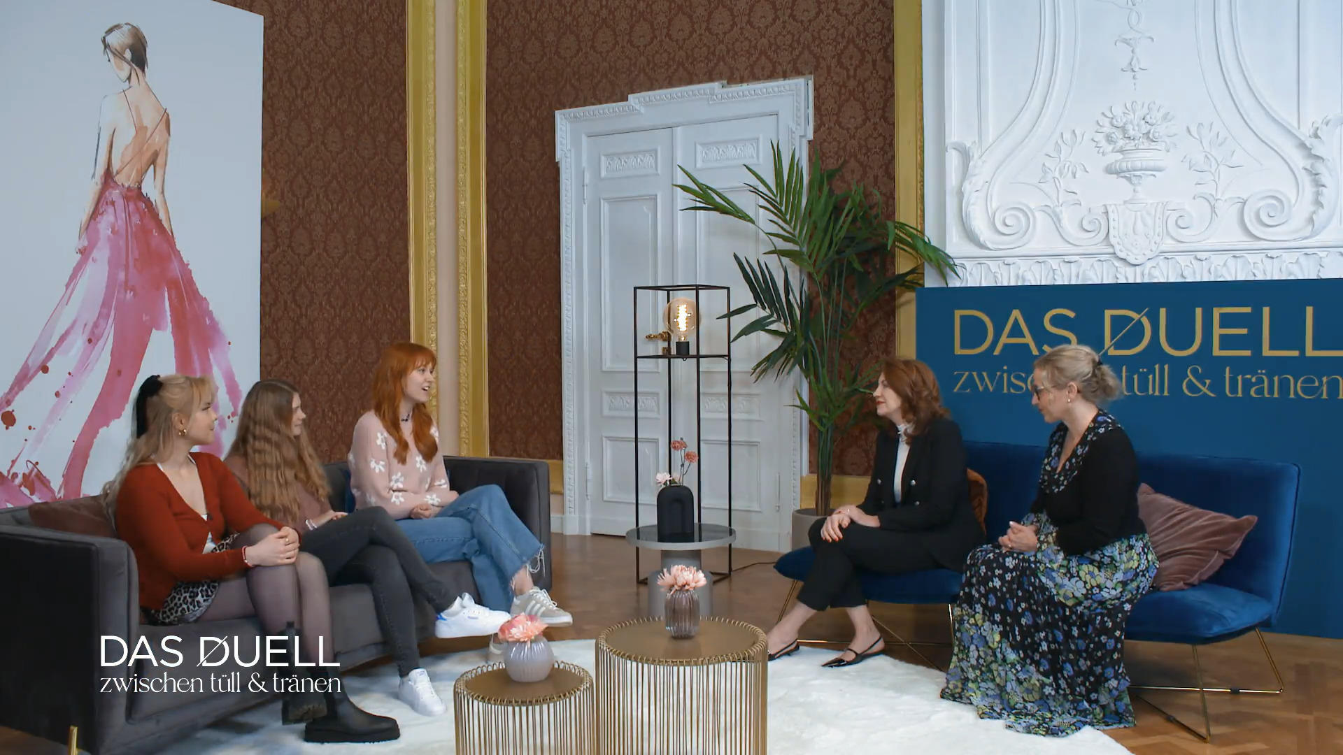 Braut und Ausstatterinnen verstehen sich blendend