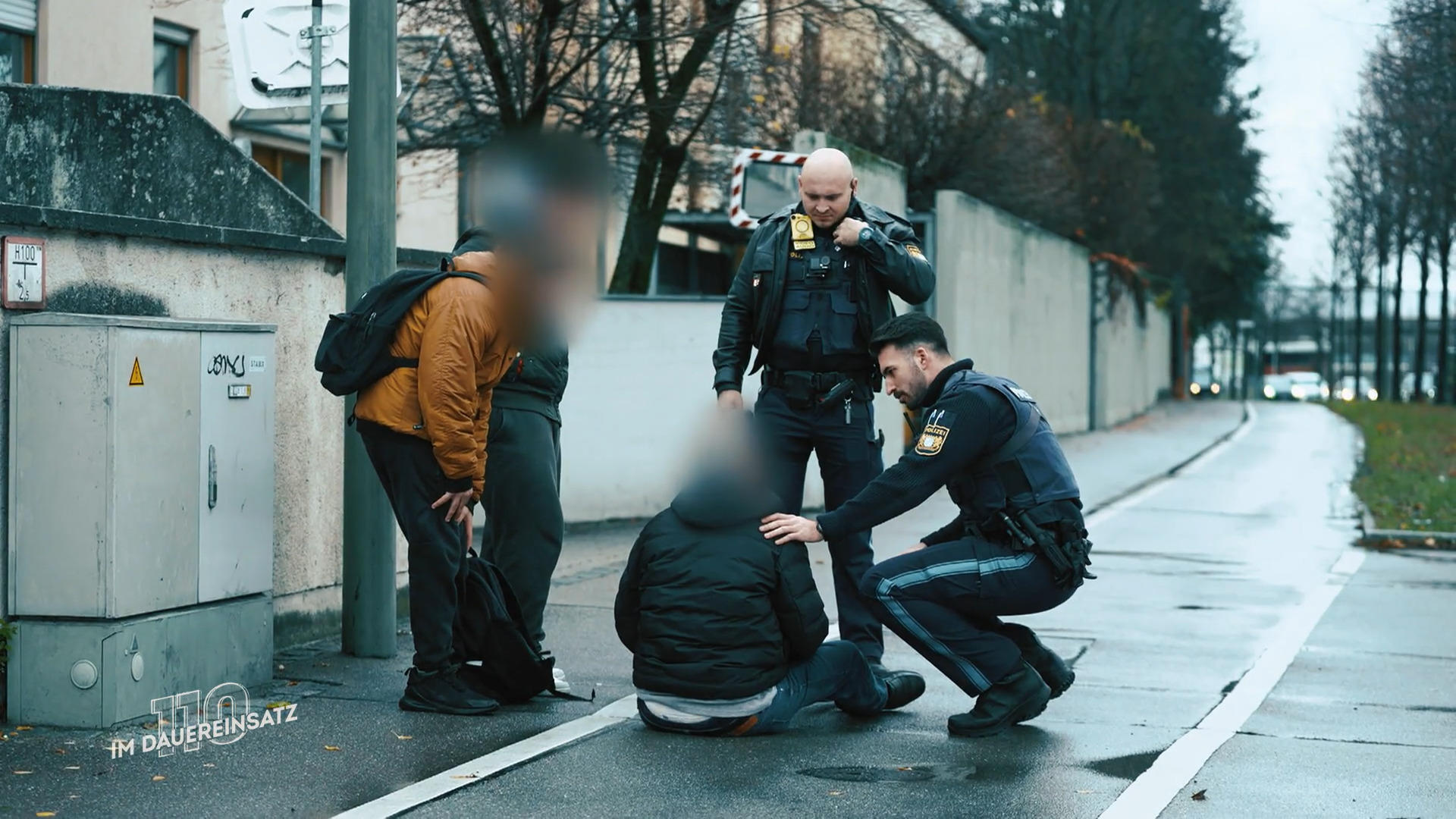 Gestürzte Person mit Verletzungen