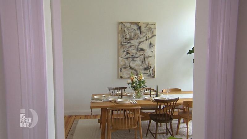 Julius hat extra für das Dinner Kunst gemacht