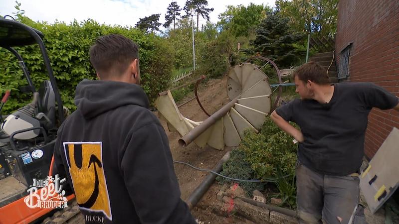 Die Wendeltreppe sorgt für Herausforderungen