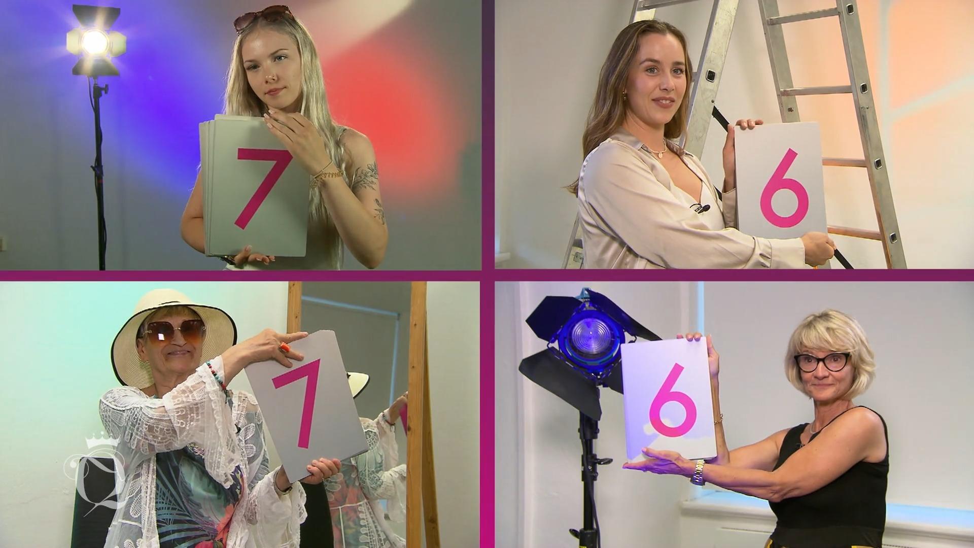 Julia kann mit ihrem Outfit nicht so ganz abräumen