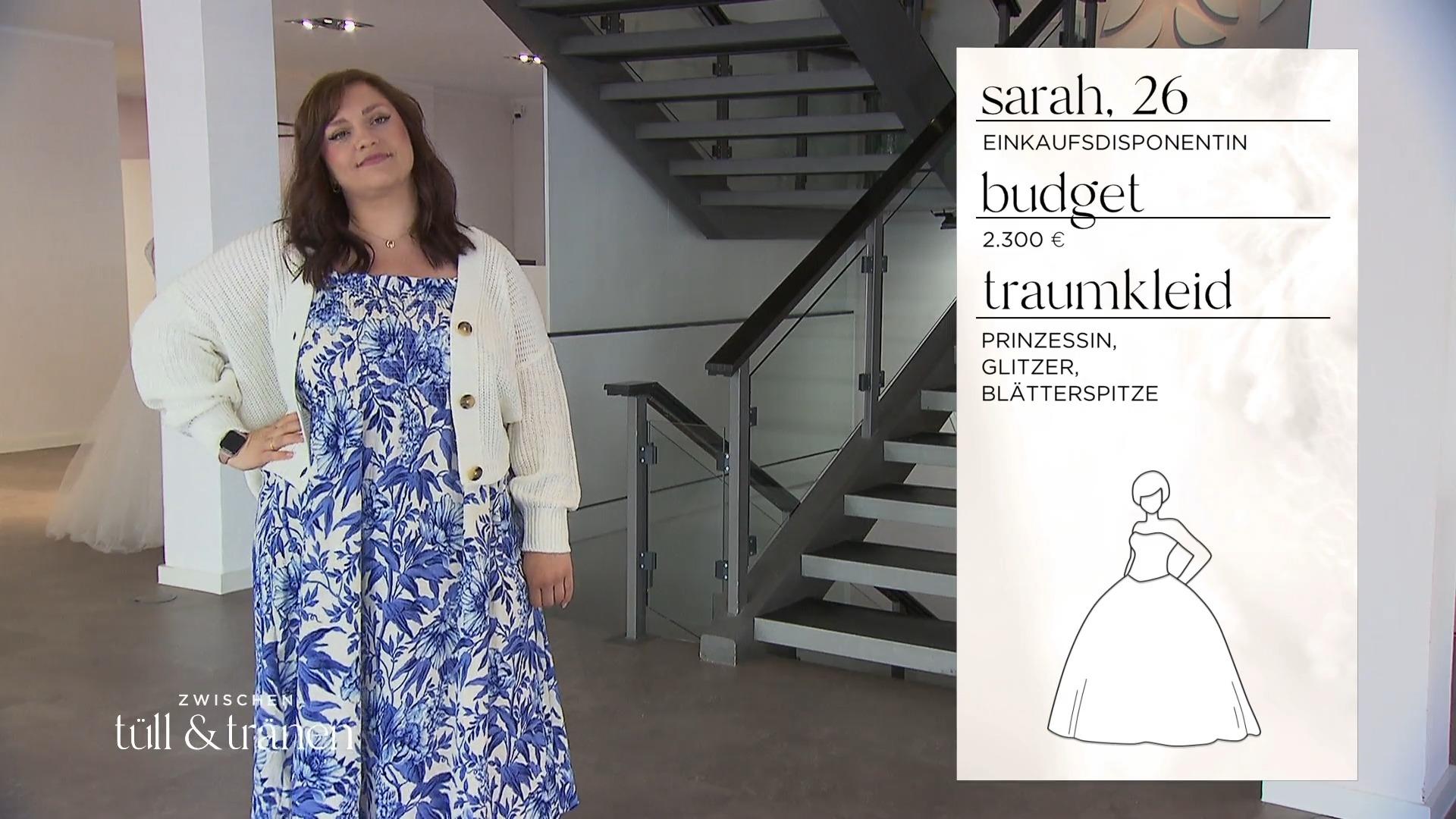 Sarah wünscht sich eine pompöse Hochzeit