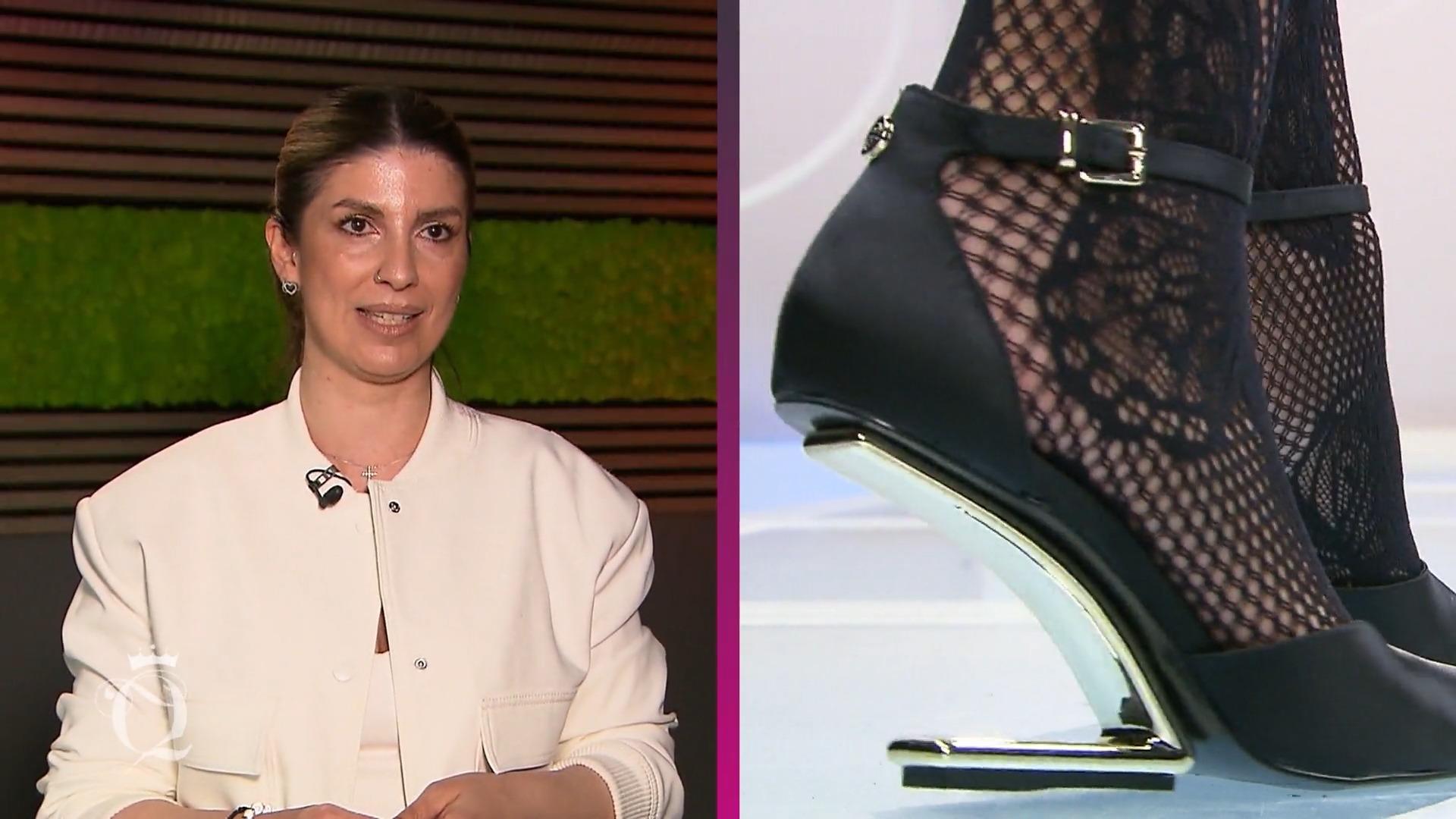 Charlie zeigt sich in einer sexy Netzstrumpfhose