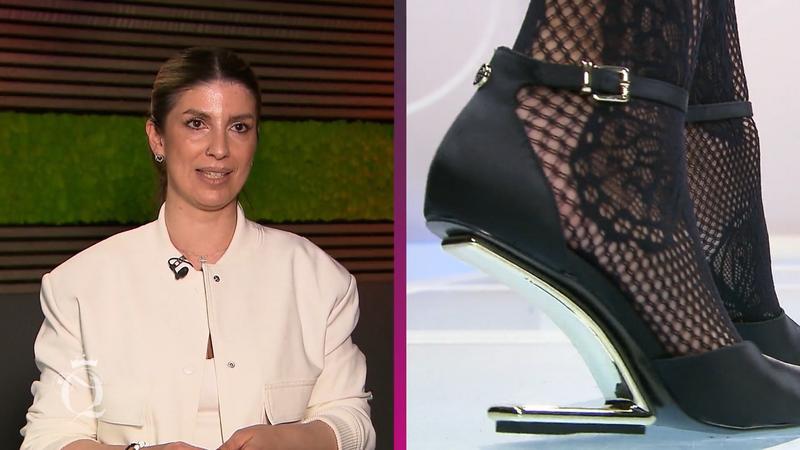 Charlie zeigt sich in einer sexy Netzstrumpfhose