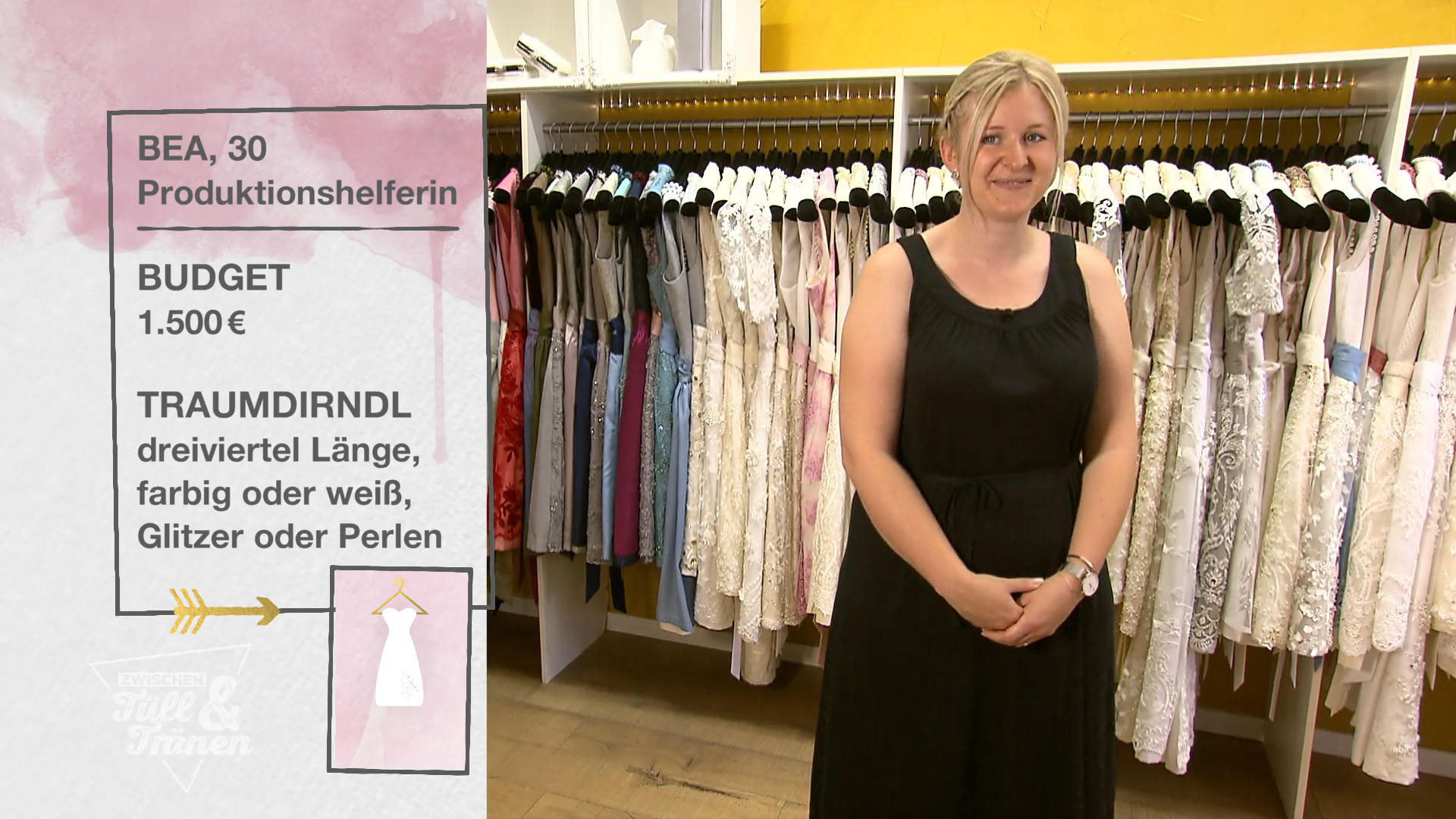 Sie sucht ihr Hochzeitsdirndl