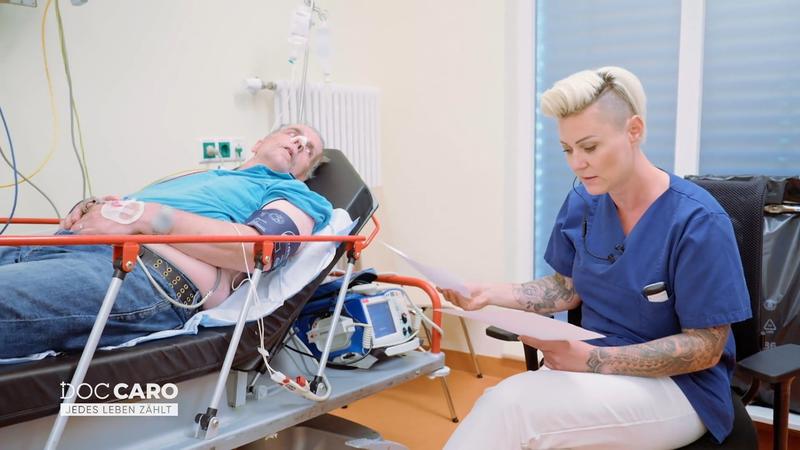 Herzkranker Patient hat sich die Nase gebrochen