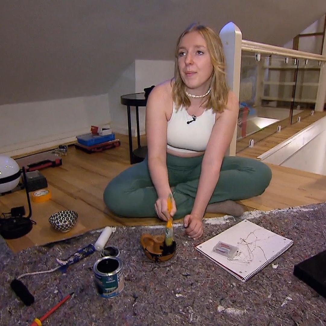 Lara demonstriert ihre Kreativität