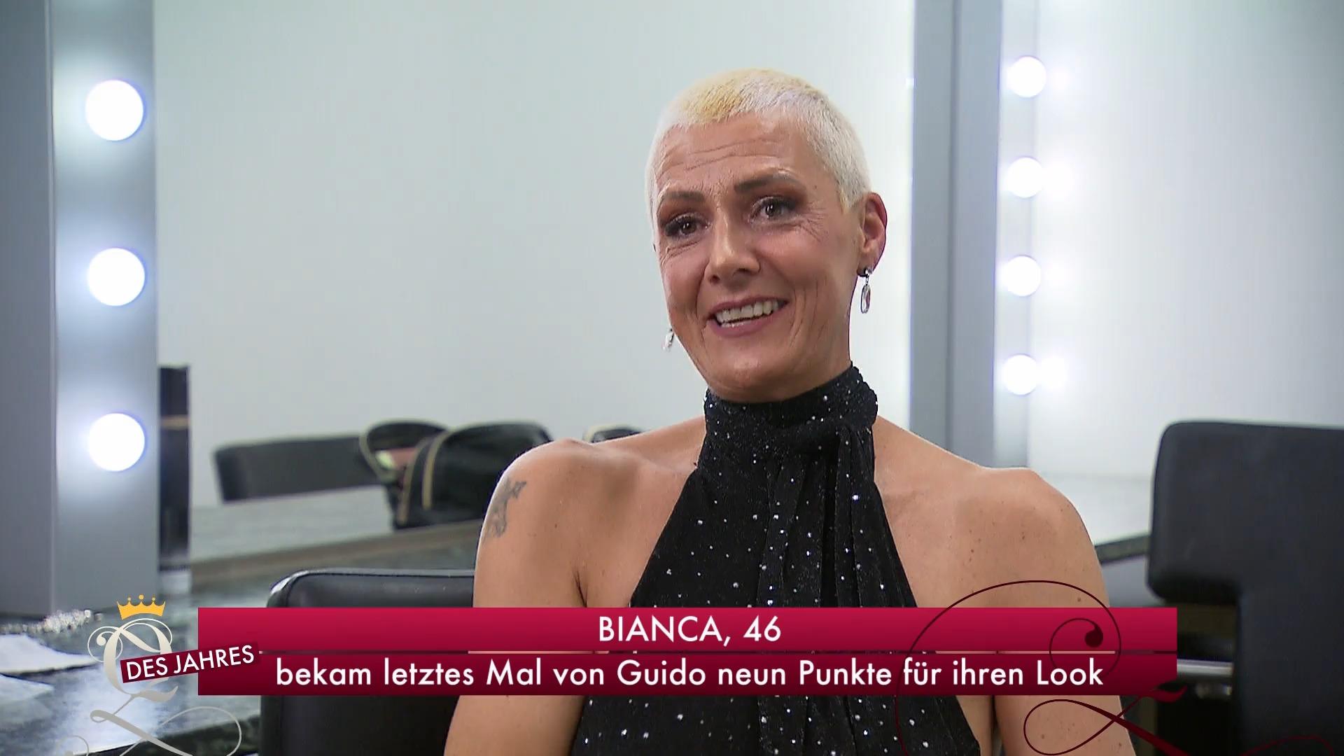 Biancas Glitzerlook überzeugt die Konkurrenz