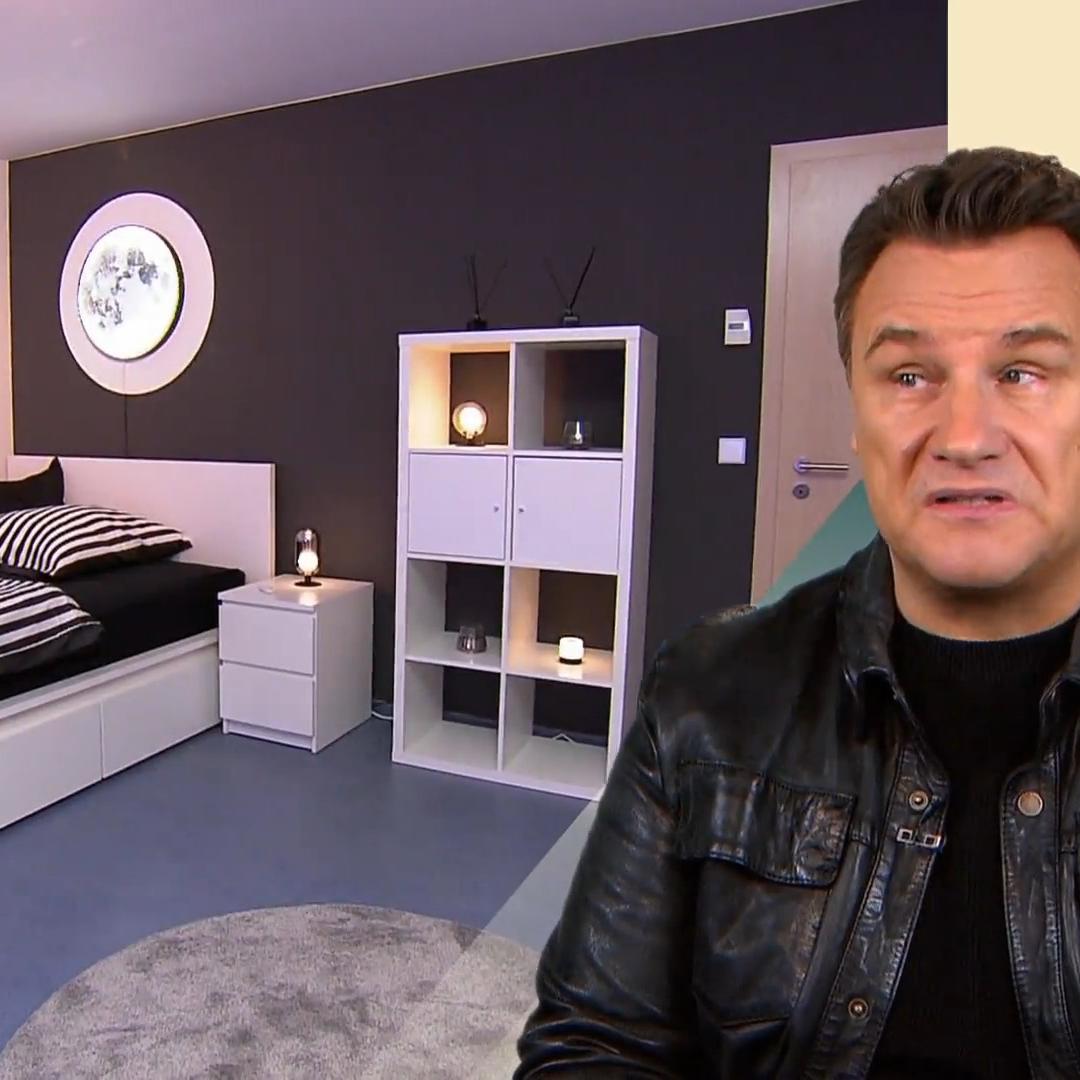 Guido ist begeistert: "Es ist ein sehr cooles Zimmer"