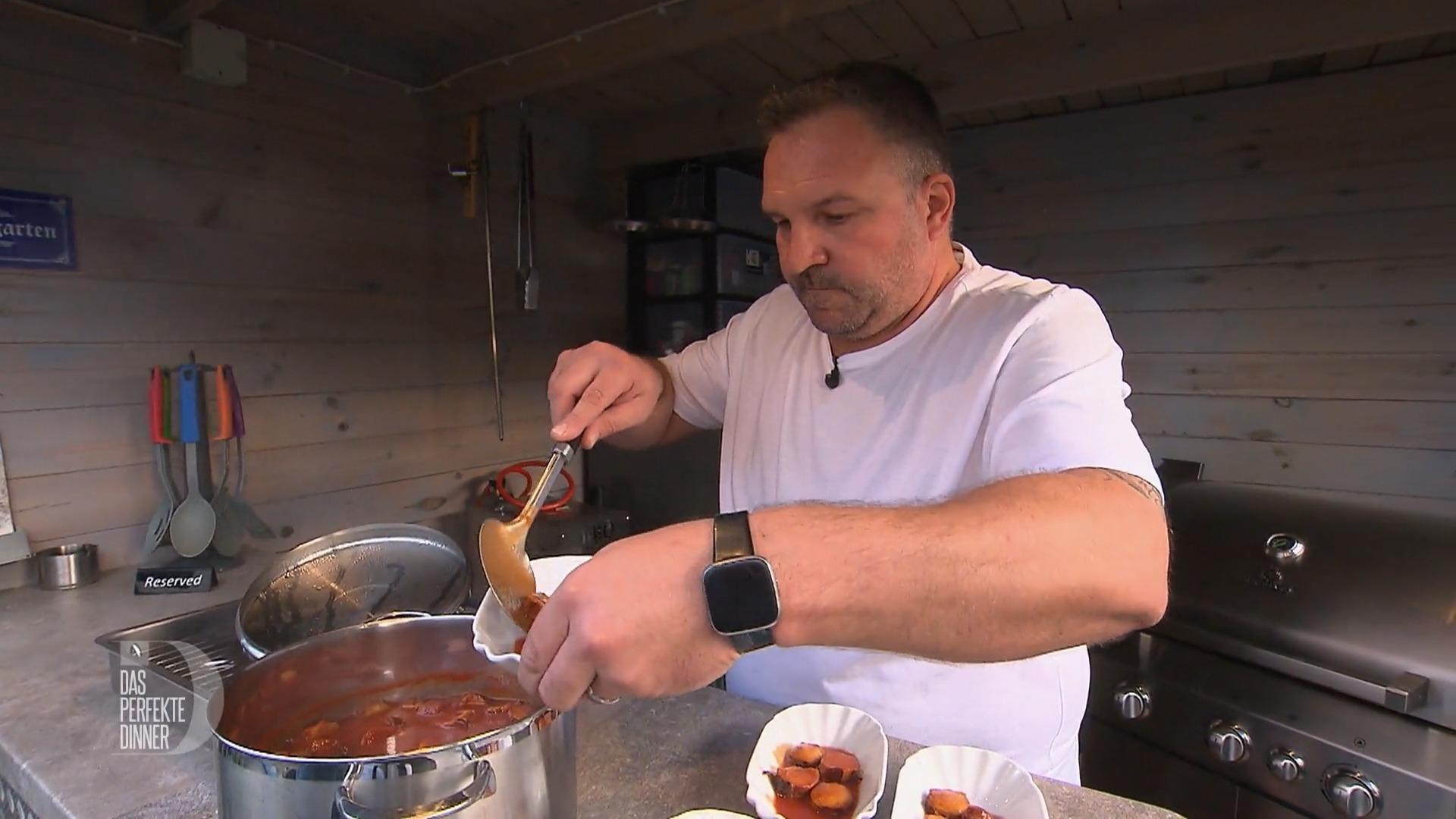 Andreas überrascht seine Gäste