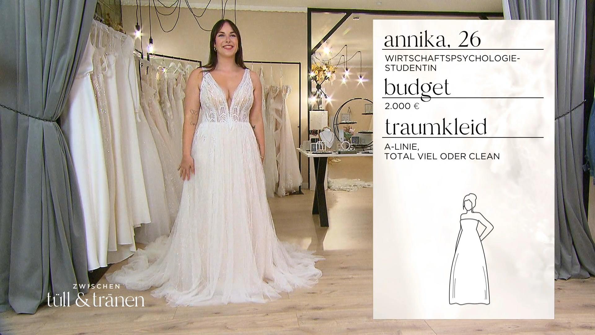 Braut Annika wird in einem besonderen Kleid heiraten