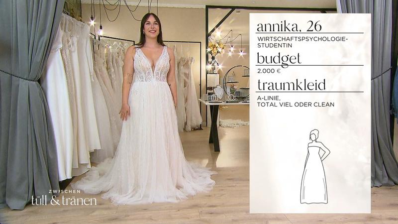 Braut Annika wird in einem besonderen Kleid heiraten