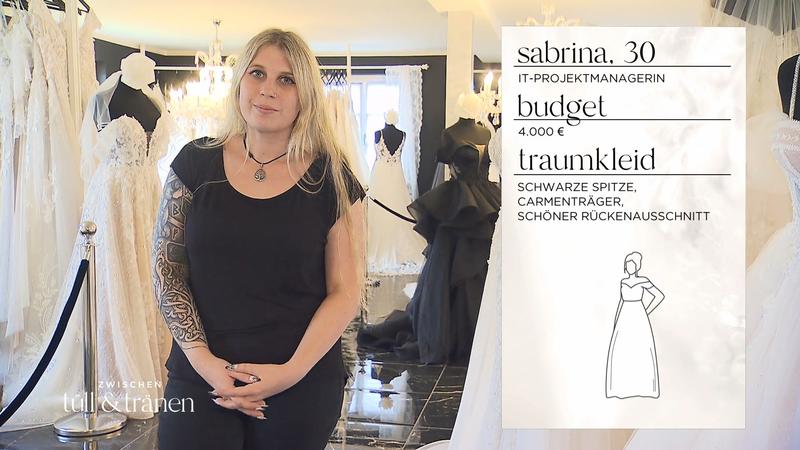Braut Sabrina sucht ein außergewöhnliches Kleid