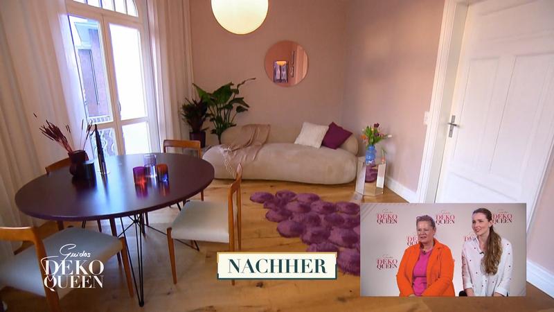 Sie stellt ihren umgestalteten Burgunder-Raum vor