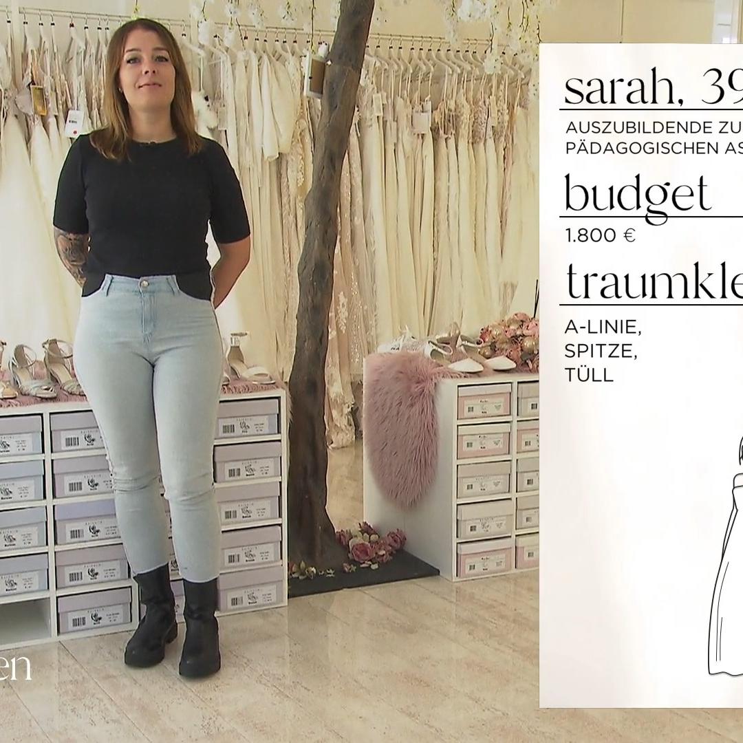 Braut Sarah fühlt sich in Kleidern unwohl