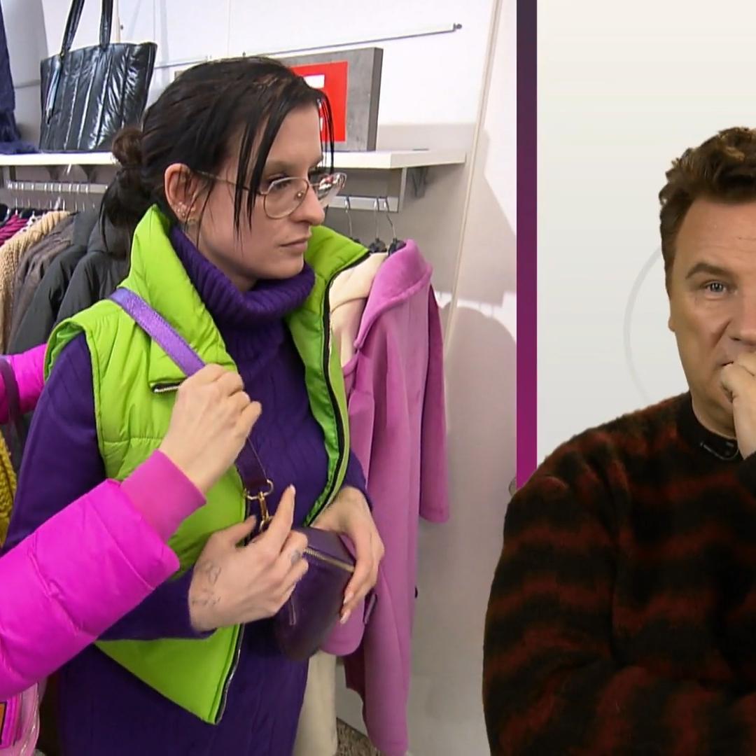 Kandidatin Romina vertraut ihrer Shoppingbegleiterin