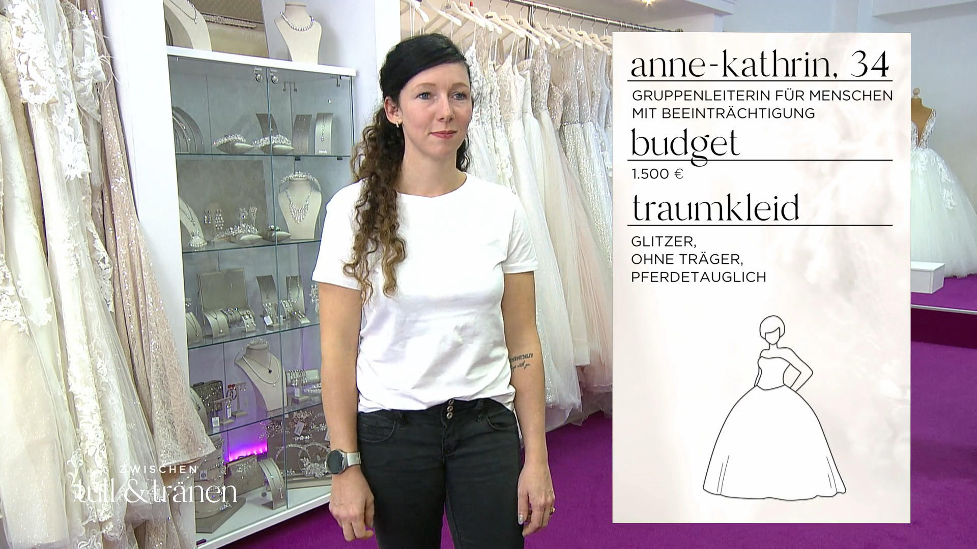 Sie möchte ein Prinzessinnenkleid haben