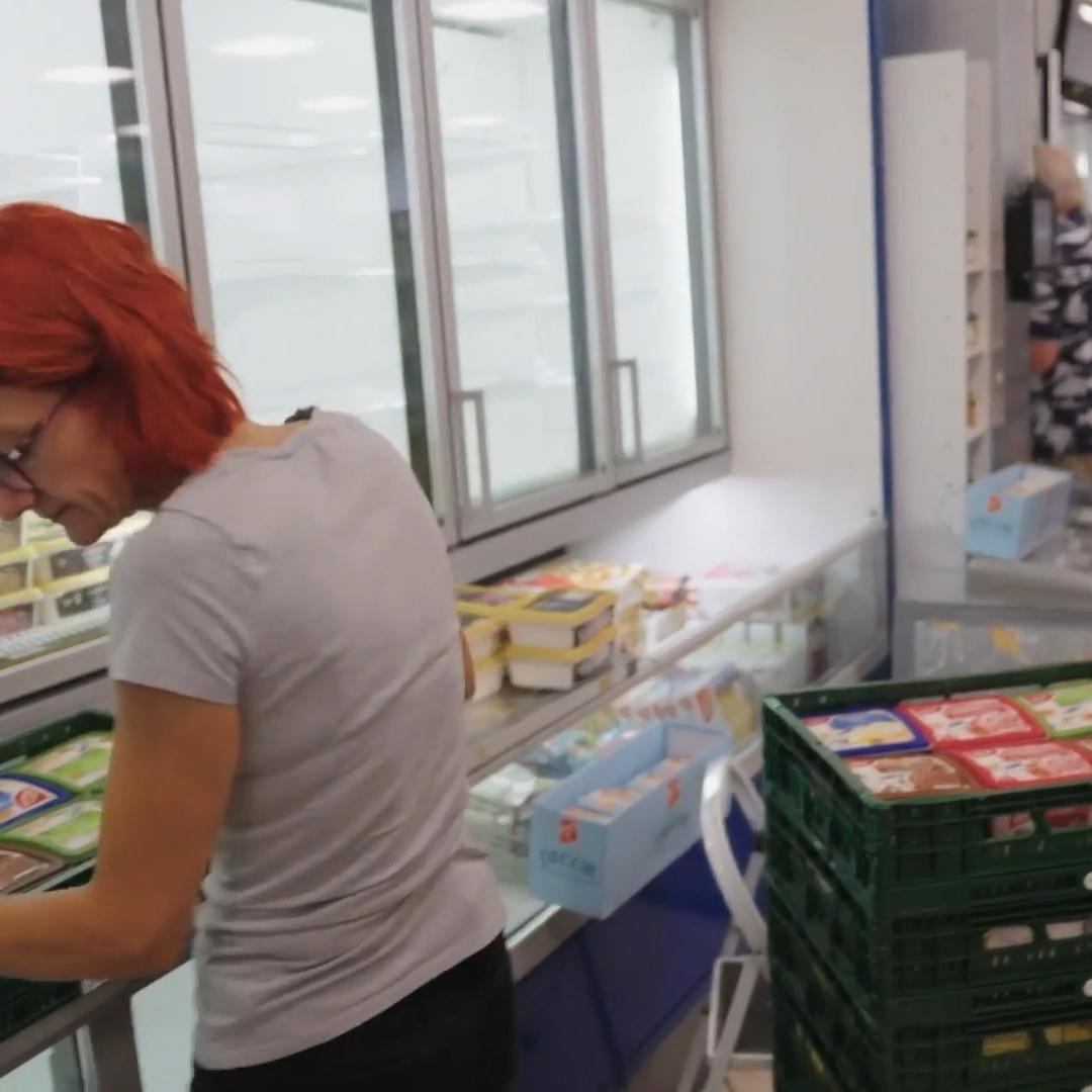 Kühlchaos im Supermarkt