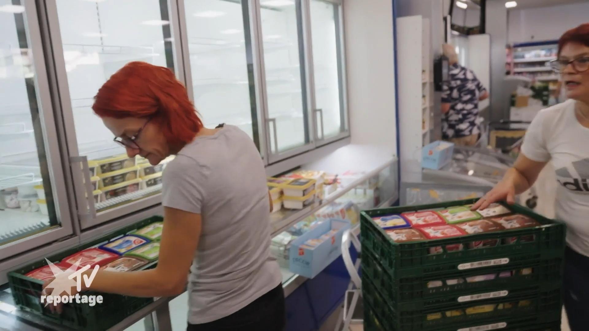 Kühlchaos im Supermarkt